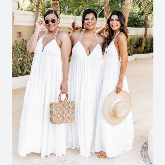 Pink lily Daybreak Skyline Halter Maxi Dress - Picture 12 of 12